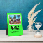 Baseballtrainer - Personalisiert Fotoplatte (Seite)