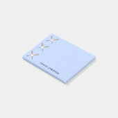 Baseballtrainer personalisiert kreuzt Fledermäuse  Post-it Klebezettel (angewinkelt)