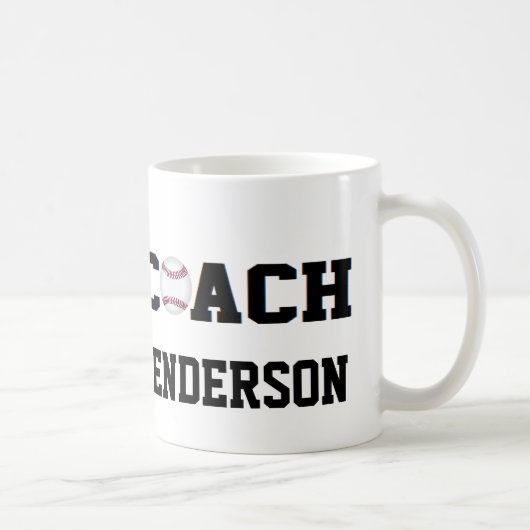 Baseballtrainer - personalisiert tasse (Rechts)