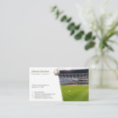 Baseballtrainer | Player Foto Visitenkarte (Stehend Vorderseite)