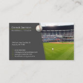 Baseballtrainer | Player Foto Visitenkarte (Vorderseite)