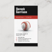Baseballtrainer | Player Foto Visitenkarte (Vorderseite)