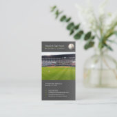 Baseballtrainer | Player Foto Visitenkarte (Stehend Vorderseite)