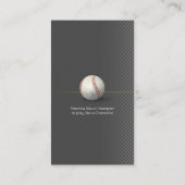 Baseballtrainer | Player Foto Visitenkarte (Rückseite)