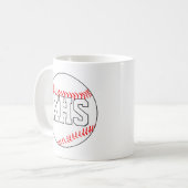 Baseballtrainer, Spieler oder Lüfter für benutzerd Kaffeetasse (Vorderseite Links)