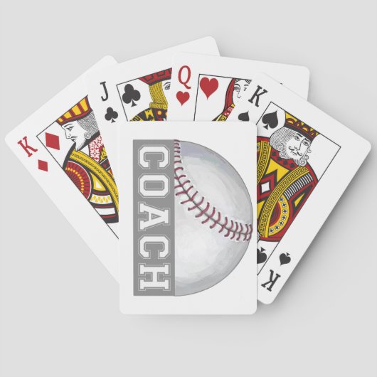 Baseballtrainer Spielkarten (Rückseite)