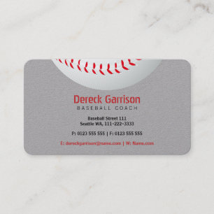 Baseballtrainer Sport Visitenkarte