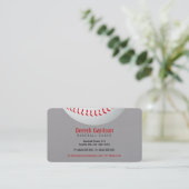 Baseballtrainer | Sport Visitenkarte (Stehend Vorderseite)