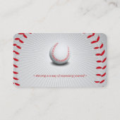 Baseballtrainer | Sport Visitenkarte (Rückseite)