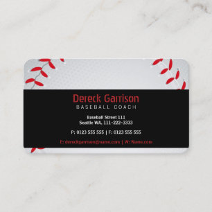 Baseballtrainer Sport Visitenkarte