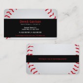 Baseballtrainer | Sport Visitenkarte (Vorne/Hinten)
