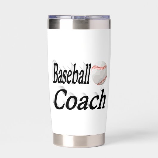 Baseballtrainer Thermobecher (Rückseite)