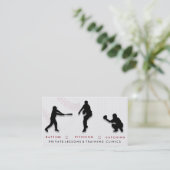 Baseballtrainer-Trainer Visitenkarte (Stehend Vorderseite)