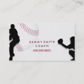 Baseballtrainer-Trainer Visitenkarte (Rückseite)