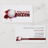 Baseballtrainer Visitenkarte (Vorne/Hinten)