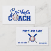 Baseballtrainer-Visitenkarten Visitenkarte (Vorne/Hinten)