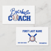 Baseballtrainer-Visitenkarten Visitenkarte (Vorne/Hinten)