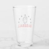 Baseballtrinkglas Glas (Rückseite)