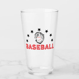 Baseballtrinkglas Glas