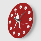 Baseballuhren Große Wanduhr (Winkel)