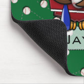 Baseballuhu Mousepad (Ecke)
