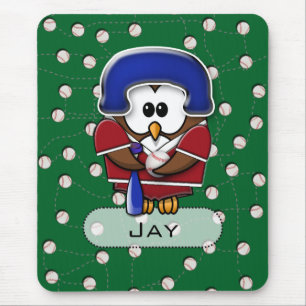 Baseballuhu Mousepad