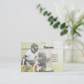 Baseballumpen Visitenkarte (Stehend Vorderseite)