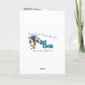 Baseballweihnachtsbaum Feiertagskarte (Rückseite)