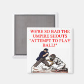 Baseballwitz Magnet (Vorderseite/Rückseite)