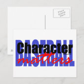 Baseballzeichen Postkarte (Vorne/Hinten)