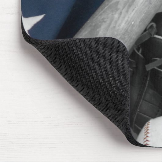 basebasll bwredblue mousepad (Ecke)