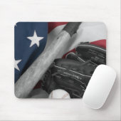 basebasll bwredblue mousepad (Mit Mouse)