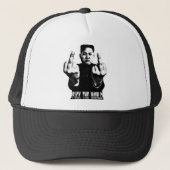 Basecap Kappe Kim Jong Un - Fu ck the world FTW (Vorderseite)