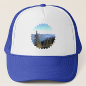 Basecap mit Berg- und Waldmotiv – Natur pur Truckerkappe (Vorderseite)