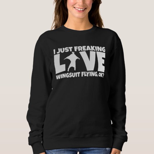 Basejumper Joke Basejump Skydiver Wingsuiting Wing Sweatshirt (Vorderseite)