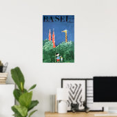 Basel Art Schweizer Reiseposter Schweiz Druck Poster (Heimbüro)
