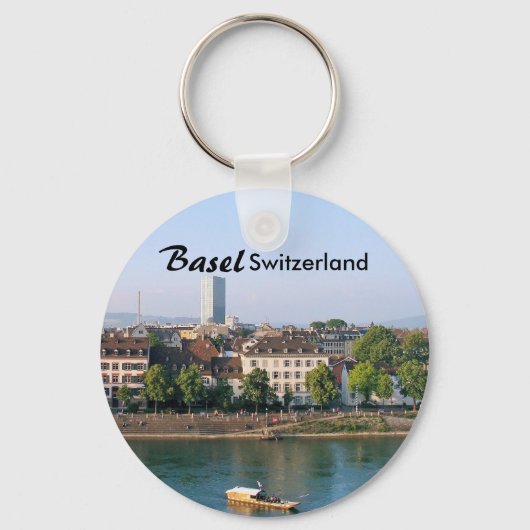 Basel City in the Switzerland Souvenir Keychain Schlüsselanhänger (Vorderseite)