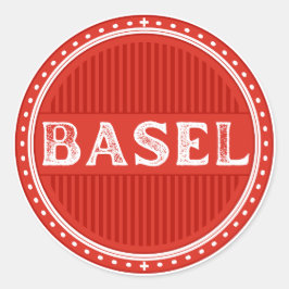 Basel City Pride Emblem – Swiss Identity Runder Aufkleber