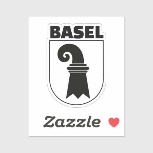 Basel Coat of Arms Aufkleber (Blatt)