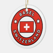 Basel die Schweiz Keramik Ornament (Links)