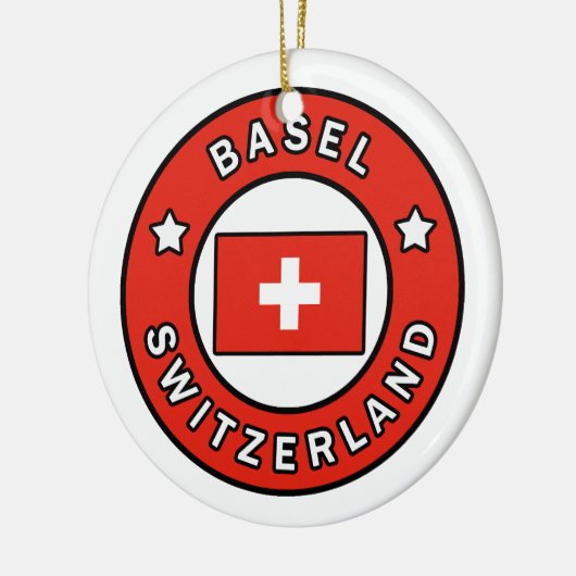 Basel die Schweiz Keramik Ornament (Links)