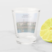 Basel in der Schweiz Schnapsglas (Rückseite)