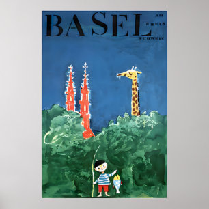 Basel Kunst Schweizer Reiseplakat Schweiz Druck Poster