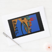 Basel Rechteckiger Aufkleber (Umschlag)