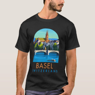 Basel Reisend Reise Urlaub Souvenir Basel Swi T-Shirt
