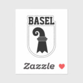 Basel, SCHWEIZ Aufkleber (Blatt)