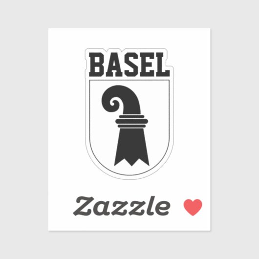 Basel, SCHWEIZ Aufkleber (Blatt)