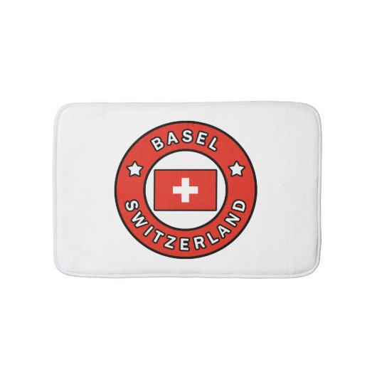 Basel Schweiz Badematte (Vorderseite)