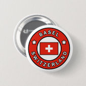 Basel Schweiz Button (Vorne & Hinten)