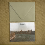 Basel , Schweiz Europa City Panorama View Postkarte